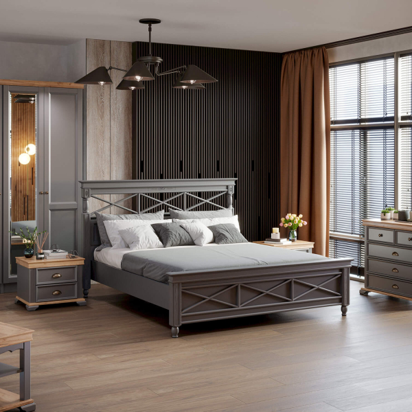 Спальня Амели (Оникс серый), ЛД